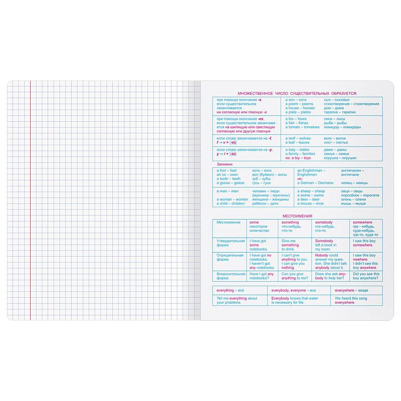 Тетрадь предметная 48л. BG "Крафт" - Английский язык, матовая ламинация