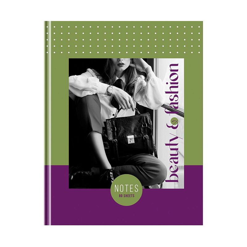 Бизнес-блокнот А5, 80л., евроформат, BG "Beauty&Fashion", глянцевая ламинация