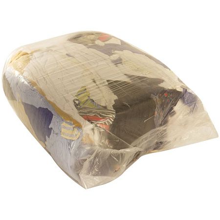 Ветошь обтирочная Vega "Эконом", ассорти, хлопок, смесовая ткань, 100-180 г/м2, 10кг