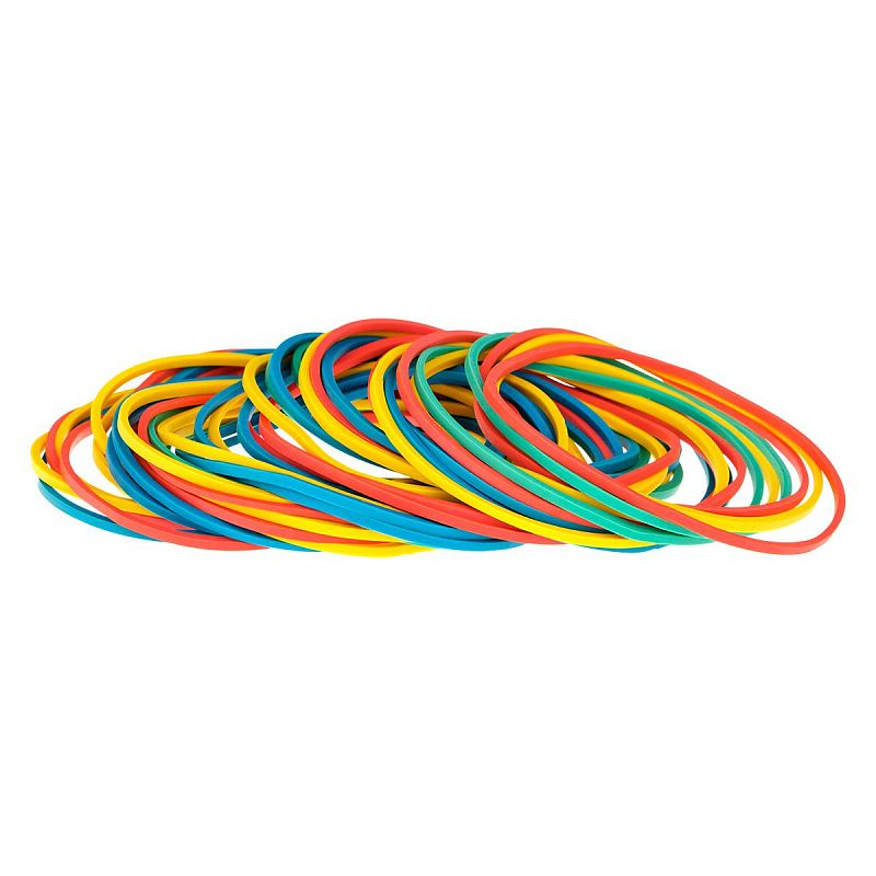 Банковская резинка  100г OfficeSpace, диаметр 40мм, ассорти, европодвес