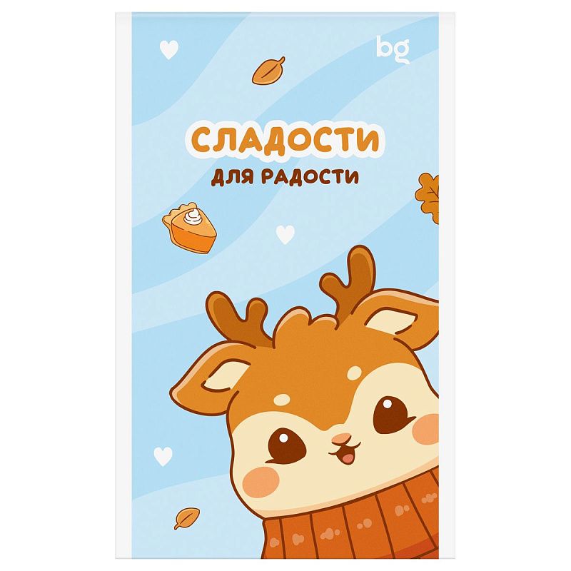 Блокнот А6 32л., на скрепке BG "Сладкие булочки", блестки