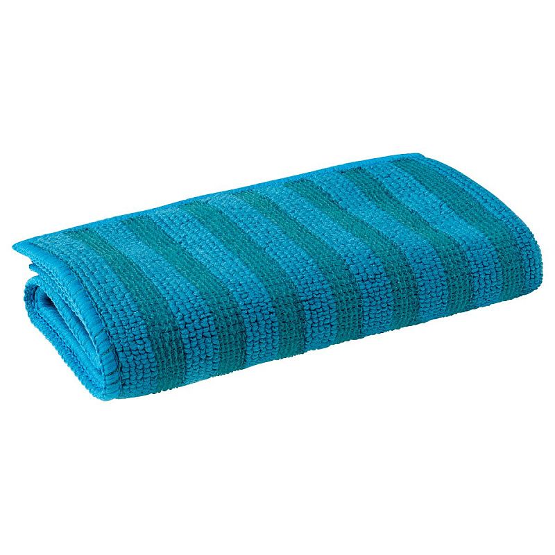 Салфетка для уборки OfficeClean, для сильных загрязнений, двусторонняя, с абразивом, 30*30см, европодвес, синяя