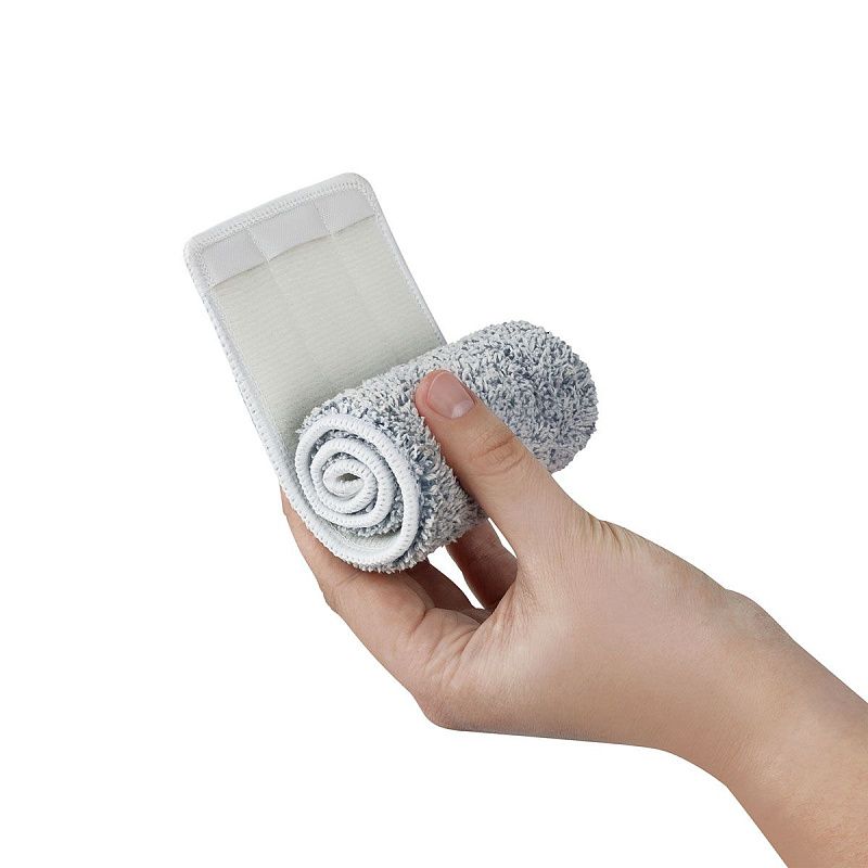 Швабра OfficeClean Professional, с отжимом и распылителем воды, плоский бак для воды, насадка из микрофибры