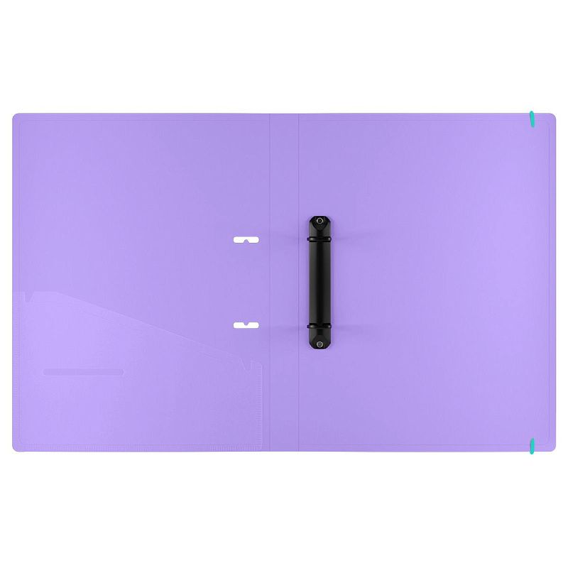 Папка на 2 кольцах Berlingo "Raze" А4, 24мм, 600мкм, D-кольца, с внутр. карманом, красная, софт-тач 