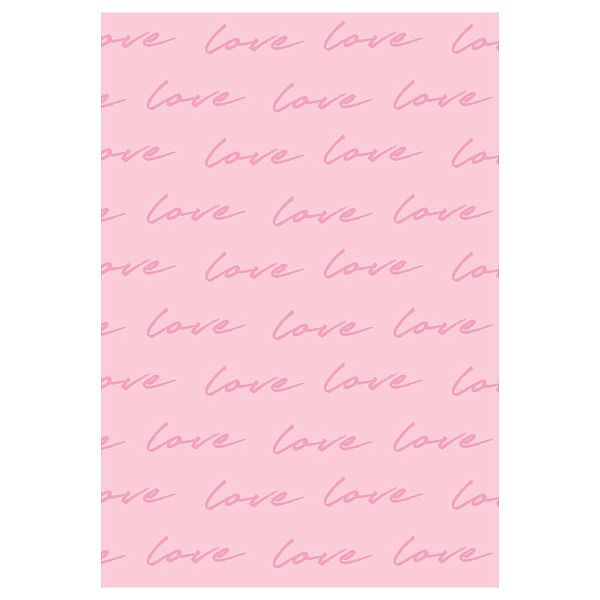 Упаковочная бумага глянц. 70*100см, MESHU "Love pattern", 80г/м2