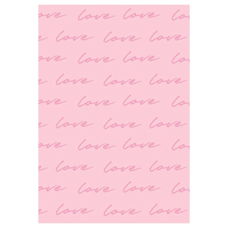 Упаковочная бумага глянц. 70*100см, MESHU "Love pattern", 80г/м2