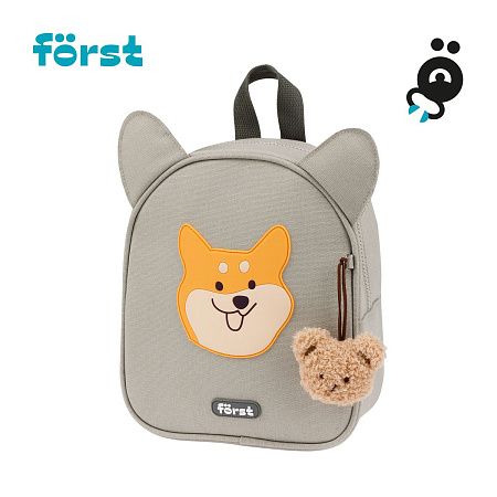 Рюкзак Först F-Kids "Cute corgi" 25*21*10см, 1 отделение, уплотненная спинка 
