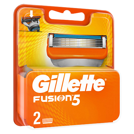 Кассеты для бритья сменные Gillette Fusion, 2шт. (ПОД ЗАКАЗ) 