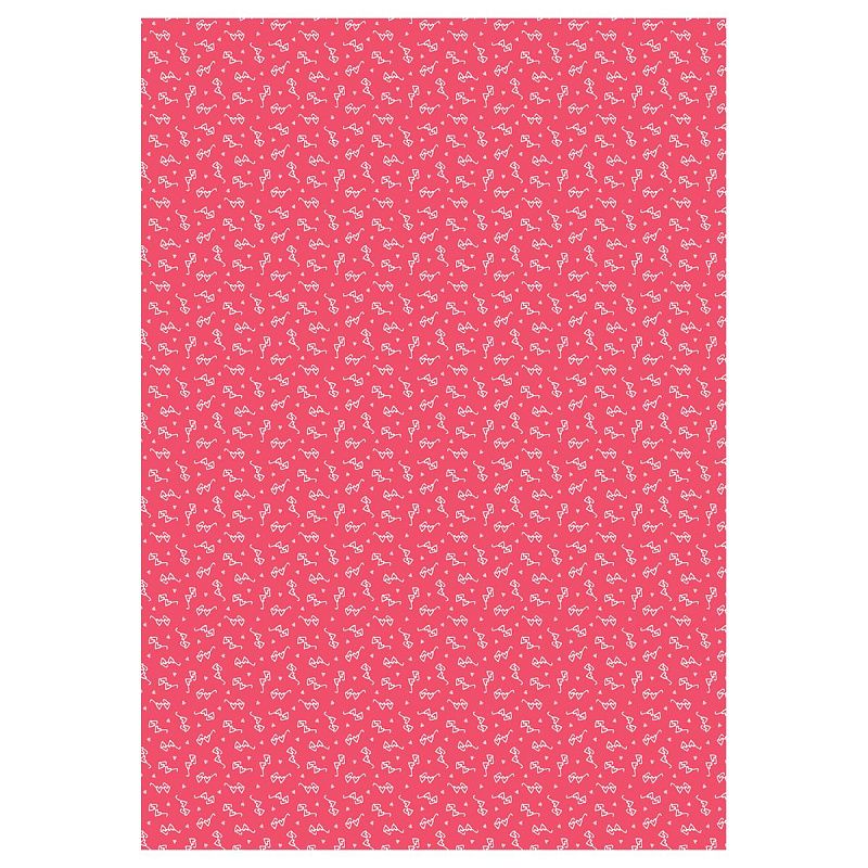 Упаковочная бумага глянц. 70*100см, MESHU "Love", 80 г/м2, ассорти, 4 дизайна