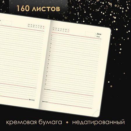 Ручка перьевая PARKER "IM Core Black Lacquer GT", ежедневник А5 черный, пакет, 880900 