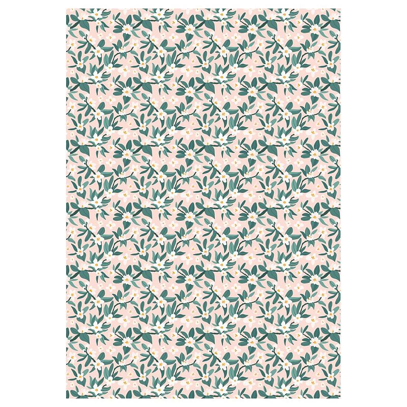 Упаковочная бумага глянц. 70*100см, MESHU "Meadow", 80 г/м2, ассорти, 5 дизайнов