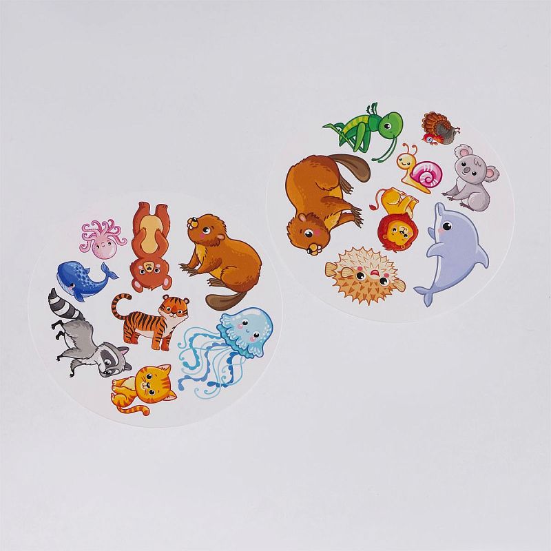 Игра настольная ТРИ СОВЫ "Дублик. Животные" 60 карточек 