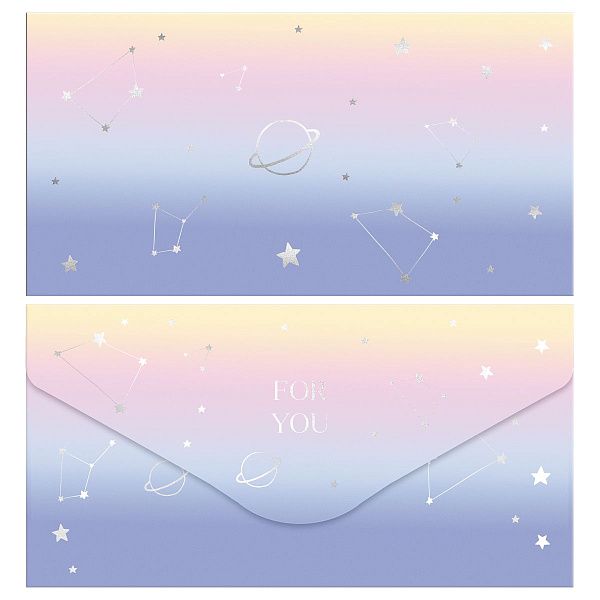 Конверт для денег MESHU "Universe" 85*164мм, матовая ламинация, фольга