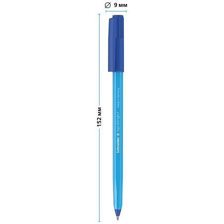 Ручка шариковая Schneider "Tops 505 F" синяя, 0,8мм, голубой корпус 