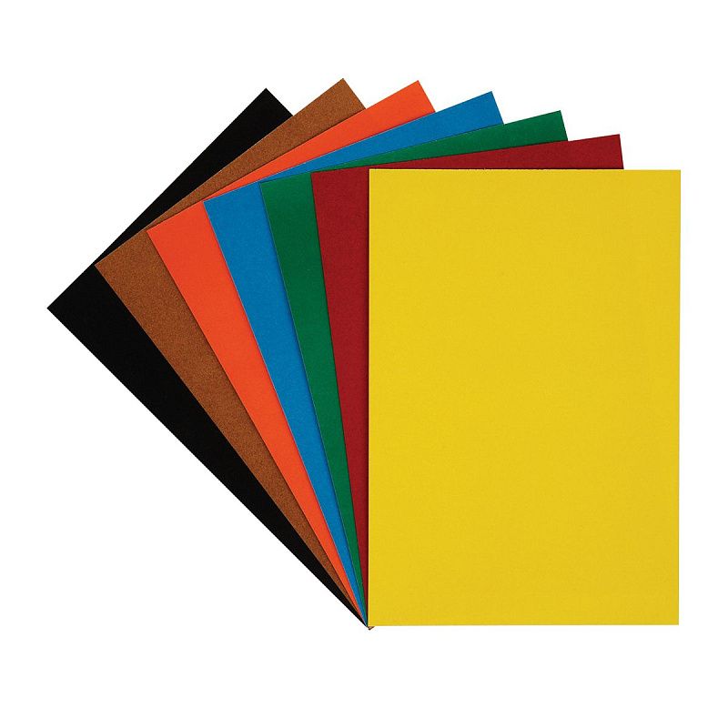 Картон бархатный А4, Мульти-Пульти, 7л., 7цв., в папке с европодвесом, "Приключения Енота"