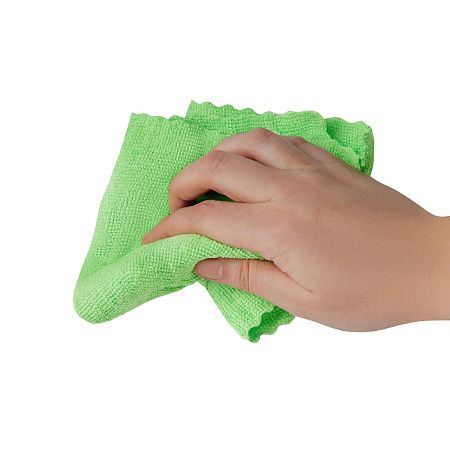 Салфетки для уборки Vega, набор 10шт., микрофибра, 30*30см, европодвес, цвет ассорти