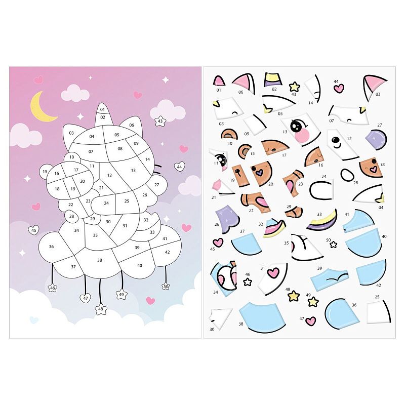 Аппликация наклейками ТРИ СОВЫ "Котофея", А4, 1 основа, объемные наклейки, картонный конверт