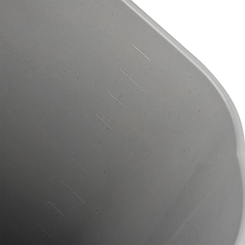 Ведро пластиковое OfficeClean с отжимом, прямоугольное, серое, 12л