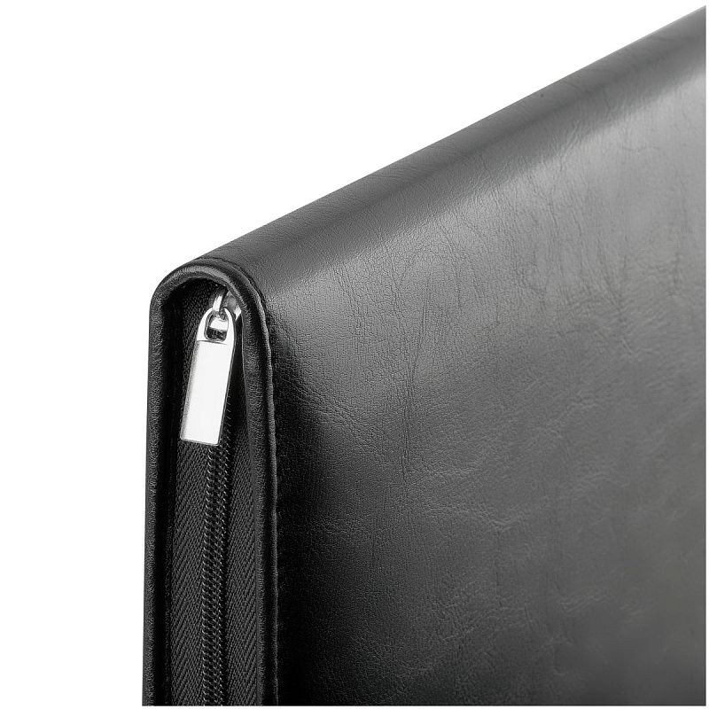 Папка деловая OfficeSpace "Vesta" имп. кожзам, на молнии, блокнот 