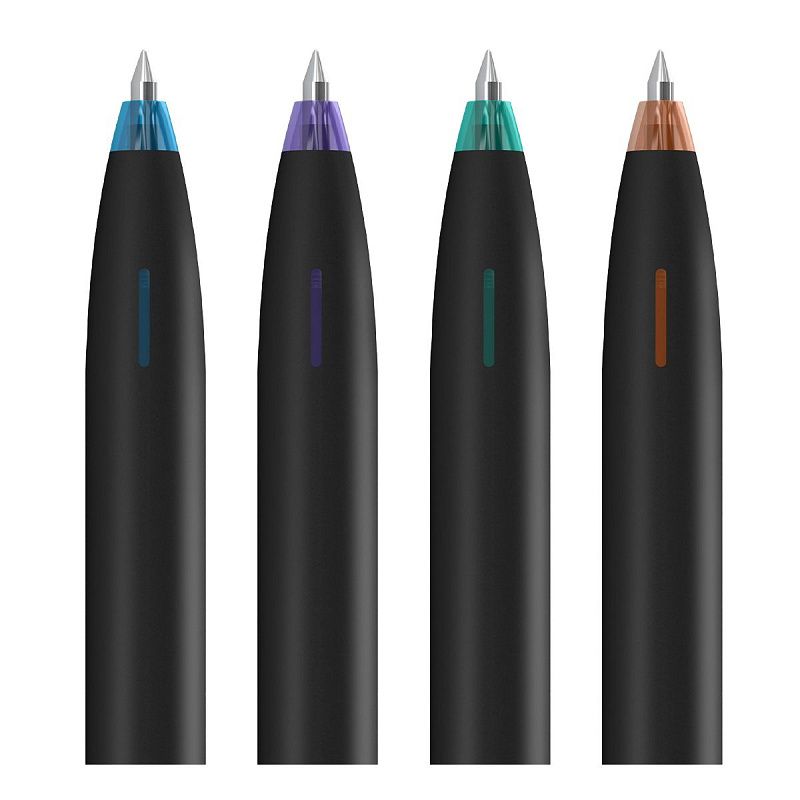 Ручка шариковая автоматическая Berlingo "Writech.x100" синяя, 0,7мм, silent click 