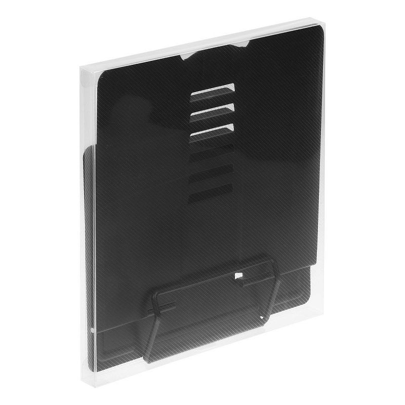 Подставка для книг СТАММ, металлическая, регулируемый угол наклона, черная 