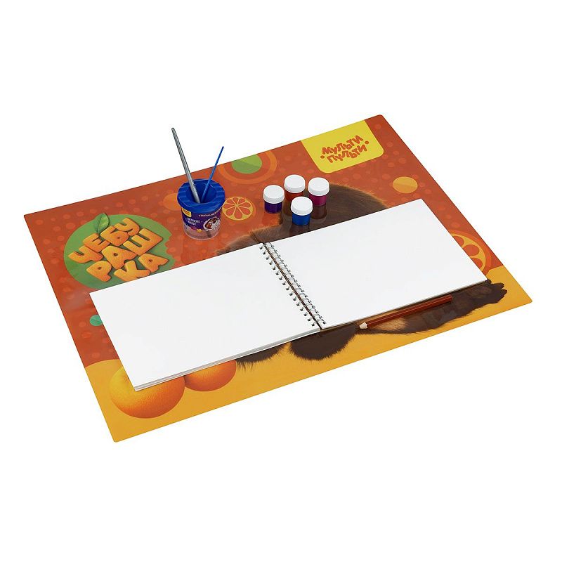 Клеенка для уроков труда Мульти-Пульти "Чебурашка", 50*70см, ПВХ