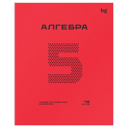Тетрадь предметная 48л. BG "Перфокарта" - Алгебра, пластиковая обложка