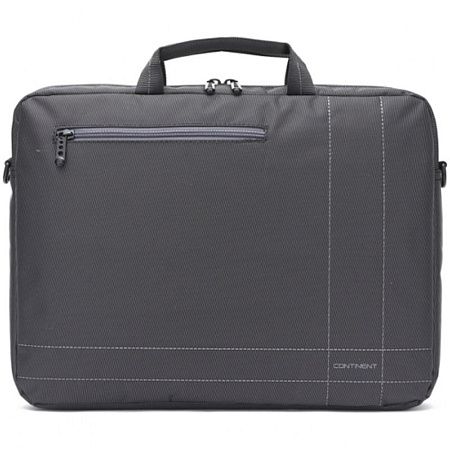 Сумка для ноутбука 15,6" Continent CC-201 GA полиэстер, нейлон, серый, 400*300*50мм 