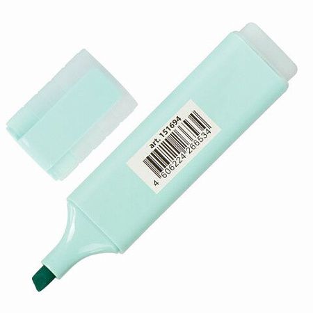 Текстовыделитель BRAUBERG "ORIGINAL PASTEL", БИРЮЗОВЫЙ, линия 1-5 мм, 151694 