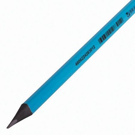Карандаш чернографитный BRAUBERG "ULTRA COLOR", 1 шт., HB, с ластиком, пластиковый, 181708 
