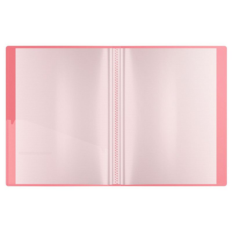 Папка с 10 вкладышами Berlingo "Your Way" А4, 17мм, 600мкм, коралловая, с внутр. карманом 