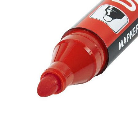 Маркер перманентный ULTRA MARKER, КРАСНЫЙ, 3,5 мм, с клипом, BRAUBERG, 152205 