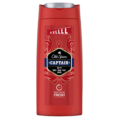 Гель для душа + шампунь Old Spice "2в1. Captain", 675мл (ПОД ЗАКАЗ) 