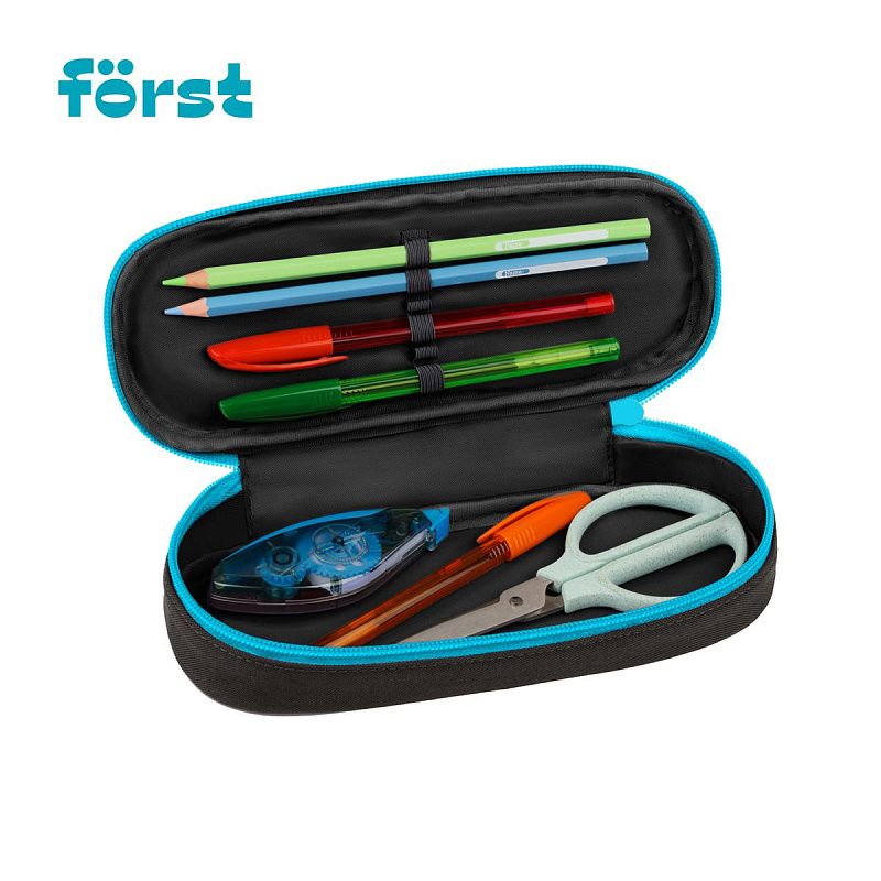 Пенал корпусный 1 отделение, 220*90*45 Först "Cool adventure", полиэстер 