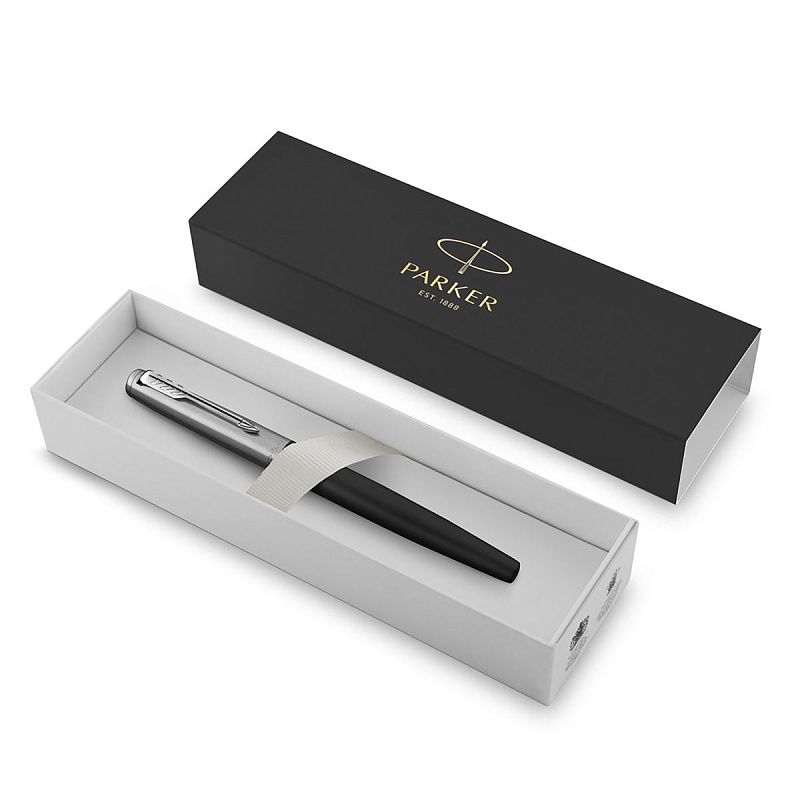 Ручка перьевая Parker "Jotter Bond Street Black CT" 1,0мм, подарочная упаковка 
