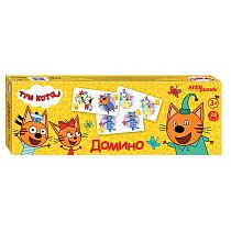 Игра настольная Домино, Step Puzzle "Три Кота", картонная коробка