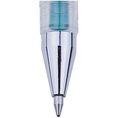 Ручка гелевая Crown "Hi-Jell Metallic" зеленая металлик, 0,7мм 