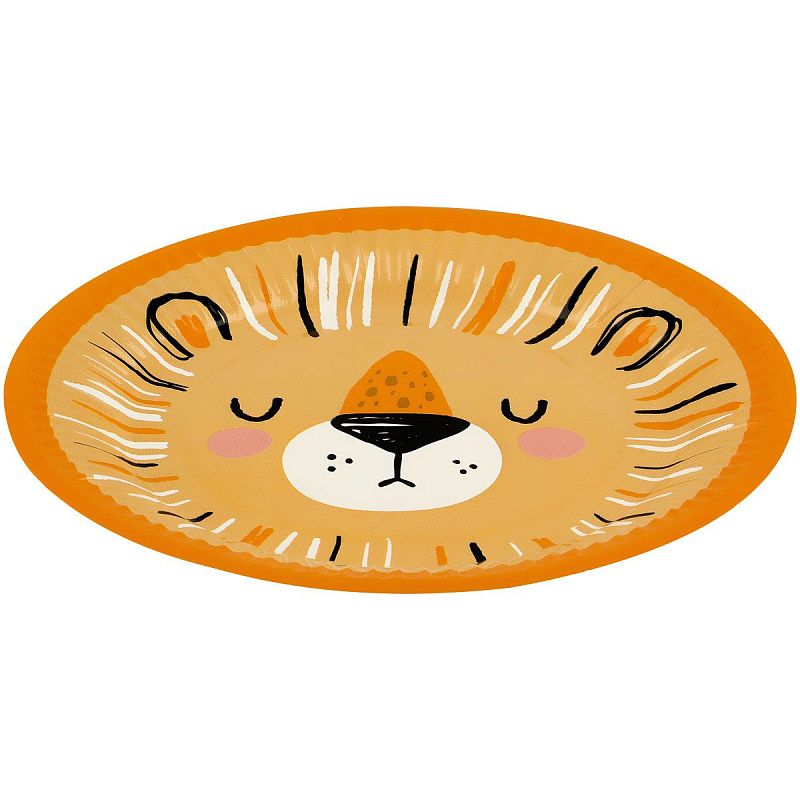 Тарелки бумажные MESHU "Wild cats", 18см, 6шт.