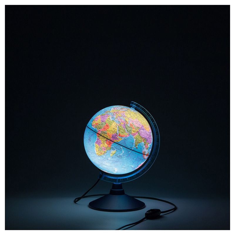 Глобус политический Globen, 25см, интерактивный, с подсветкой + очки виртуальной реальности 