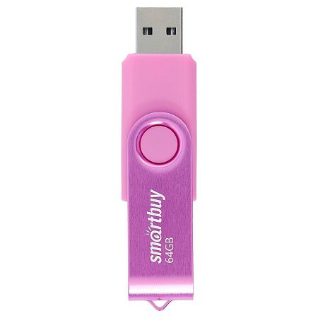 Память Smart Buy "Twist" 64GB, USB 2.0 Flash Drive, пурпурный