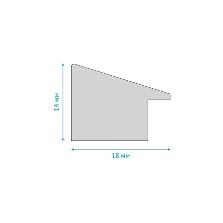 Рамка пластиковая 21*30см, OfficeSpace, №12, белая