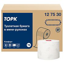 Бумага туалетная Tork "Advanced"(Т6) 2-слойная, Mid-size рулон, 100м/рул., мягкая, тиснение, белая Бумага туалетная Tork "Advanced"(Т6) 2-слойная, Mid-size рулон, 100м/рул., мягкая, тиснение, белая