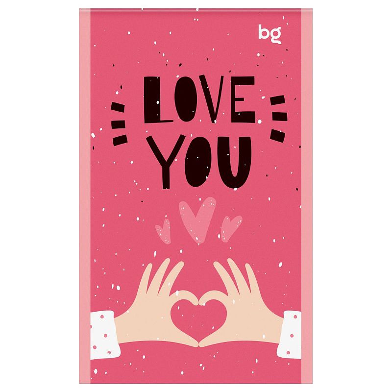 Блокнот А6 32л., на скрепке BG "Девчачьи радости"