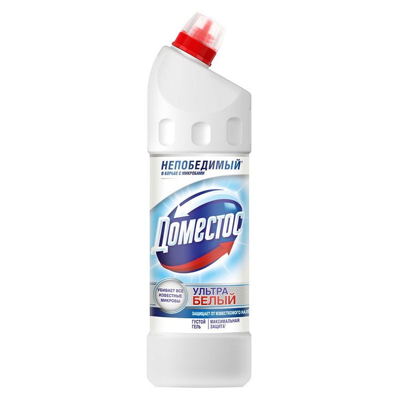 Средство для туалета Domestos "Ультра белый", гель, 1л 