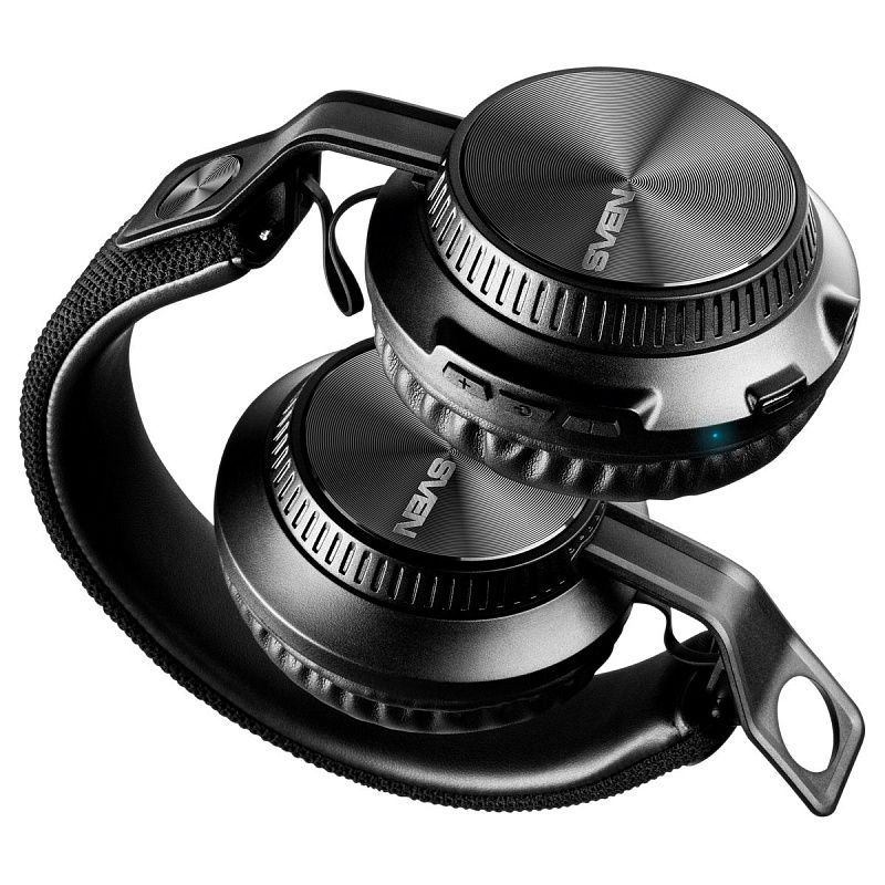 Наушники с микрофоном беспроводные Sven AP-B630MV, Bluetooth, складные, разъем Micro-USB, черный