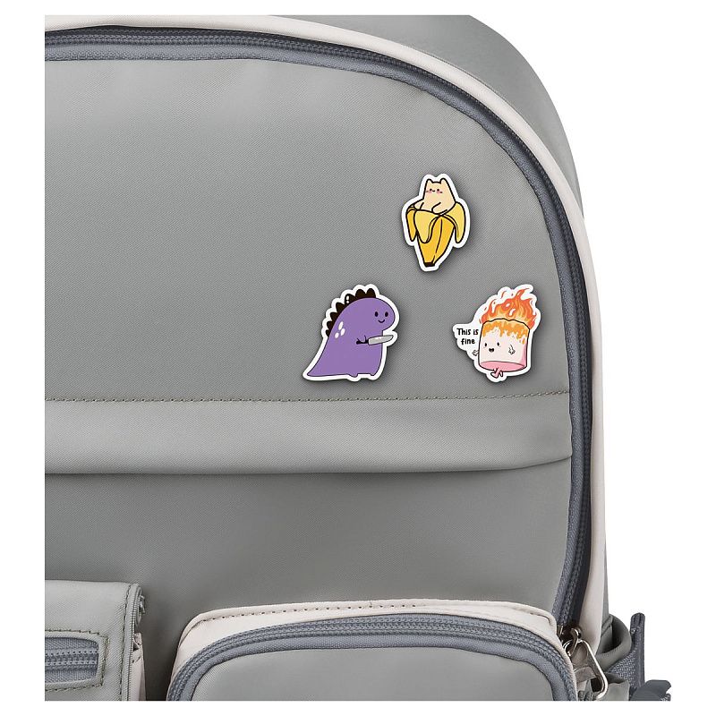 Набор деревянных значков MESHU "Inadequate company", каширование, 3шт.