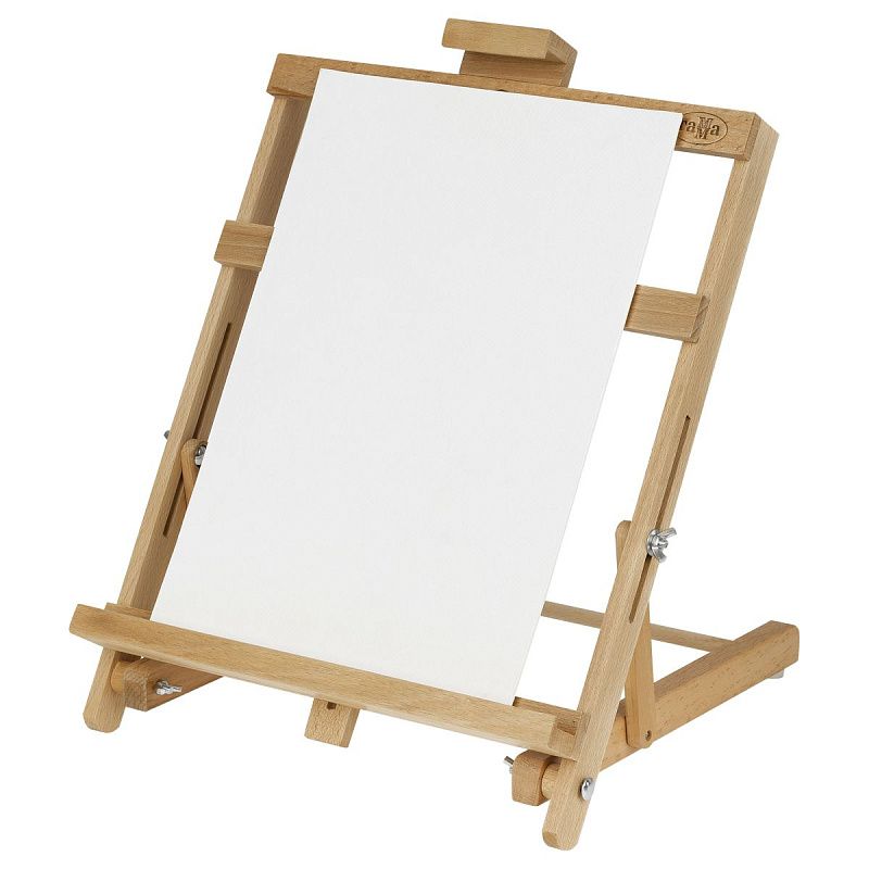 Мольберт настольный каркасный вертикальный Гамма "Студия", 33*40*46(68)см, российский бук