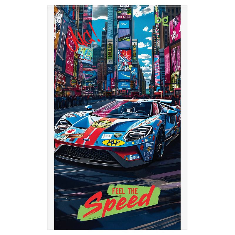 Блокнот А6 32л., на скрепке BG "Гонки. Скорость"