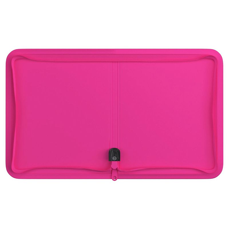 Папка на молнии Berlingo "Your Way" А5+, 600мкм, розовый неон 