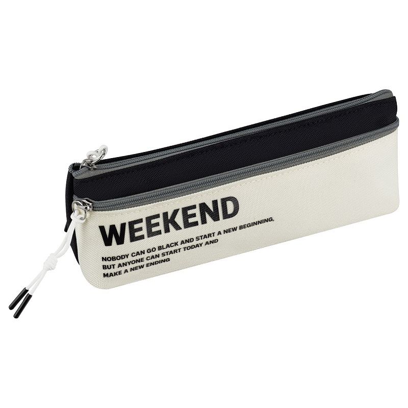 Пенал мягкий 210*90*40 MESHU "Weekend", 2 отделения, полиэстер